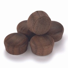 Walnut Round Head Screw Hole Plug 3/8" 15 pack