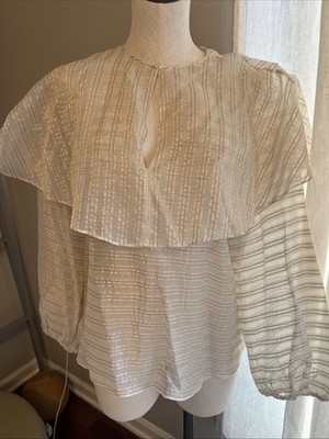Massimo Dutti Women's Long Sleeve Size Medium Blouse