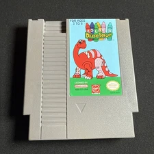 Color a Dinosaur NES game Great Condition Cart Nintendo