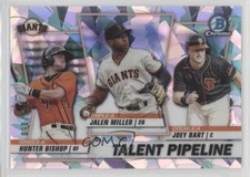 2020 Bowman Atomic Refractor /150 Hunter Bishop Joey Bart Jalen Miller 06on