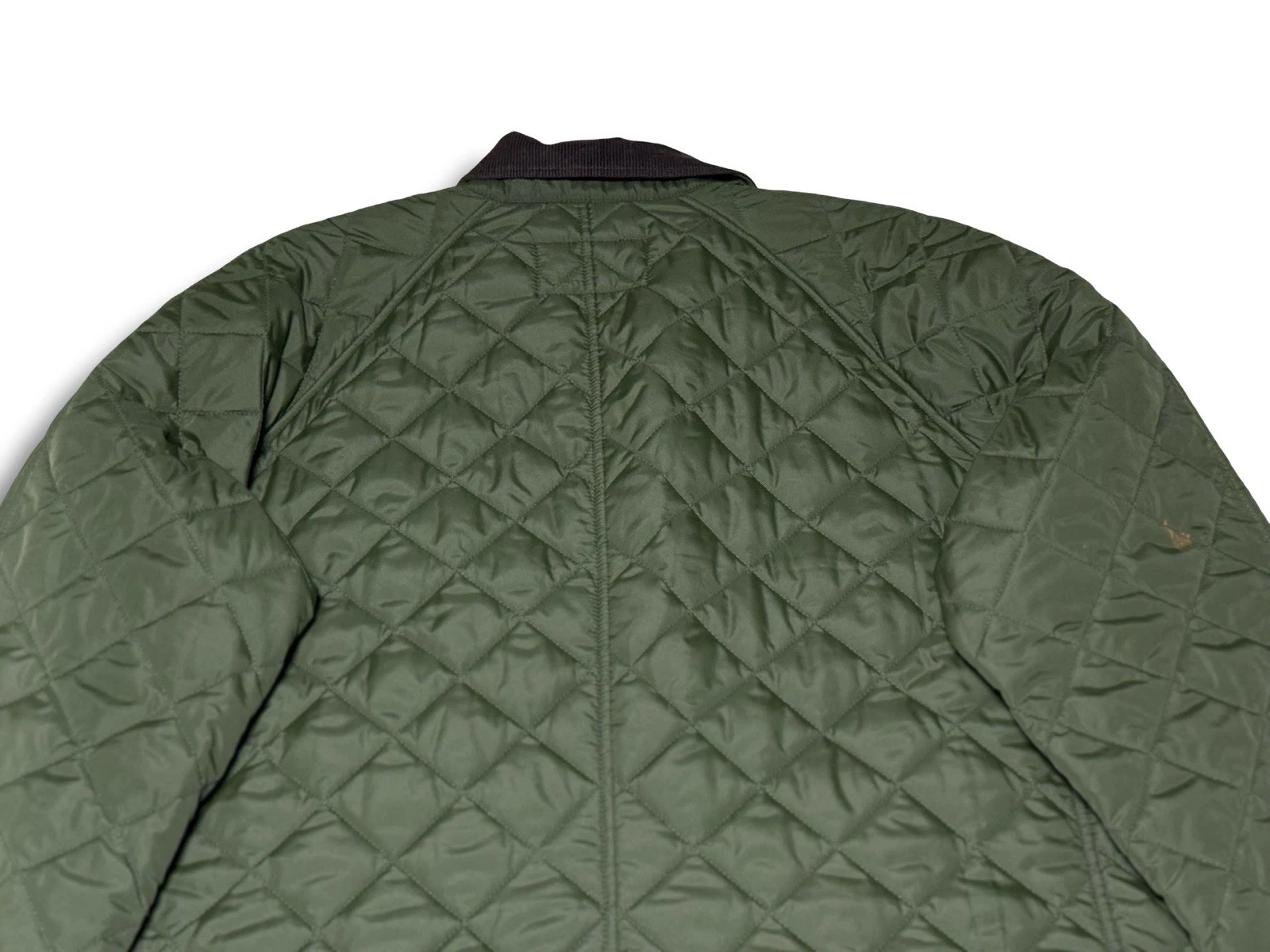 NWT! Lands End Quilted Jacket Mens XL Green Primaloft Corduroy Collar Chore Coat image 12