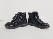 Lelli Kelly Girls' Black Patent Leather Lace-Up  Boots UK(12.5) EU(31)- N115VBD