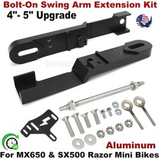 Bolt-On Swing Arm Extension Kit 4"- 5" For Razor MX650 SX500 Stretched Aluminum