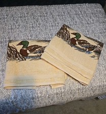 2 VTG R.A. BRIGGS Mallard Kaczki Ręczniki kąpielowe USA Bawełna 46"x 24,5"