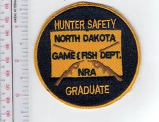 Hunter Safety North Dakota & Safe Hunter lot 2 pcs Patch NO TARIFF
