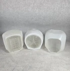 Vintage Art Deco Lamp Cover Milk Glass Shade Globe Lighting 6" MCM Lot Of 3