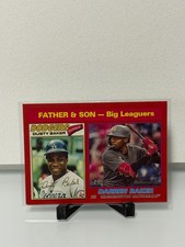 2025 Topps Heritage - Father & Son - Dusty Baker, Darren Baker #70 Red Border