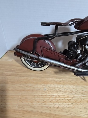 JayLand Vintage Metal Hecho a Mano 1946-1948 Indian Motorcycle Escala ± 1:10 - Imagen 5 de 13