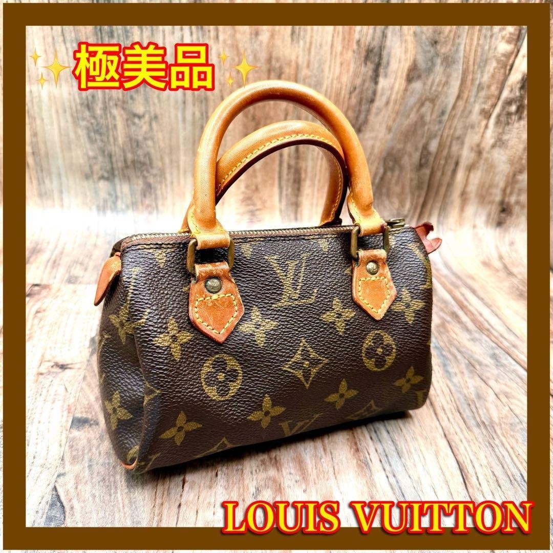 Louis Vuitton Mini Speedy Handbag M41534 Monogram Canvas Brown