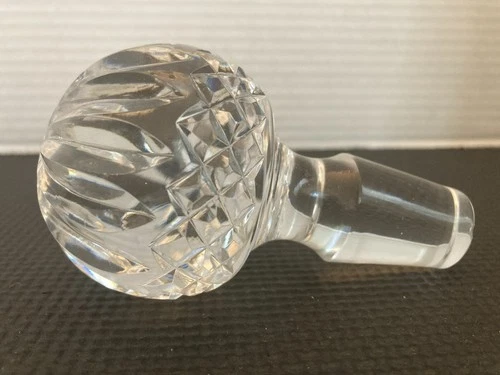 VINTAGE WATERFORD LISMORE PATTERN CRYSTAL DECANTER STOPPER ONLY
