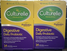 2 New Culturelle Probiotics Digestive Daily Probiotic - 14 Caps Each Exp. 06/27