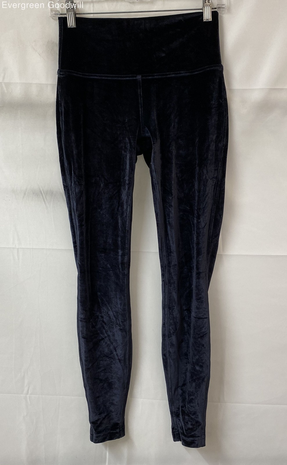 Lululemon Women's Black Velvet Wunder Lounge Pull-On Ankle Leggings Size 6