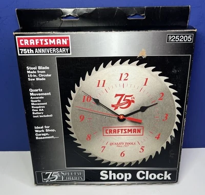Craftsman Saw Blade Clock for sale | eBay