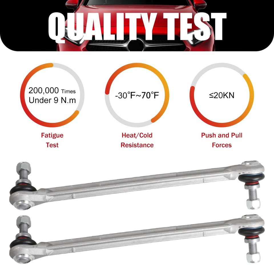 2Pcs Front Stabilizer Sway Bar End Link for 2010-2011 Mercedes-Benz E550 - Image 4 of 4