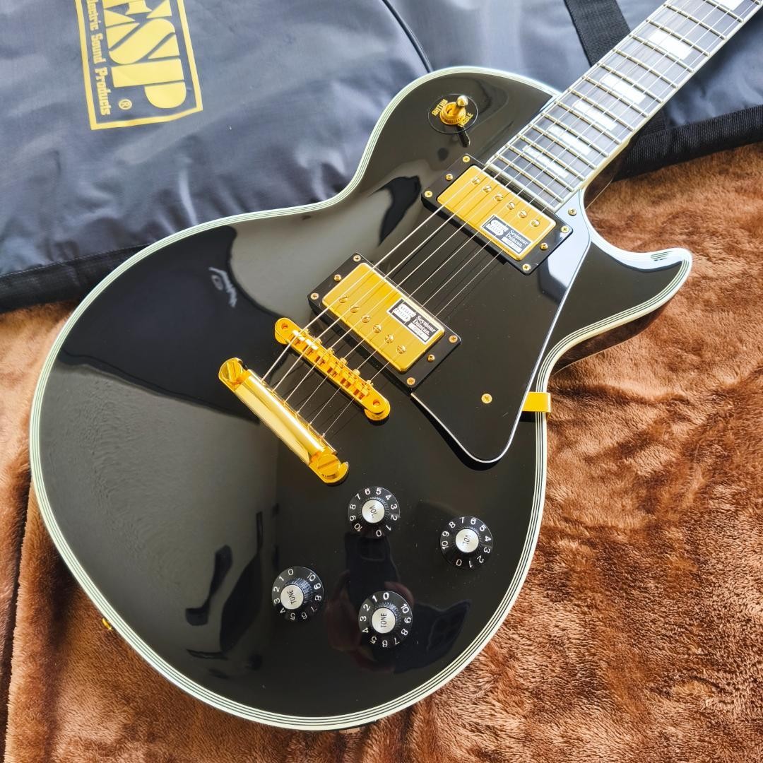 Edwards E-LP-130CD Les Paul Custom Guitar with Secure Packing