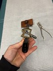 Lot Antique Leather Tools Brass Burnisher Embossing Roller Agate Osborne Pliers — photo 9