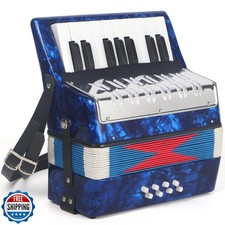 AKLOT 17 Key Piano Accordion, Lightweight Kids Accordion, Celluloid Accordion