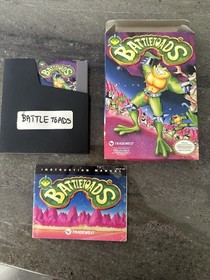 Battletoads (Nintendo NES, 1991) CIB Complete w/ Protector, Manual & Box