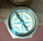 Titanic  Solid Brass Compass w/ Magnetic Case and Sundial Lid — photo 1