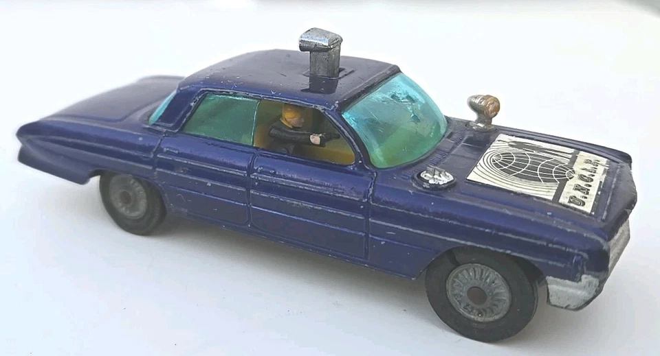 Corgi Toys Oldsmobile Super 88 Man From UNCLE Thrush-Buster Blue 1966 Vintage - Image 3 of 4