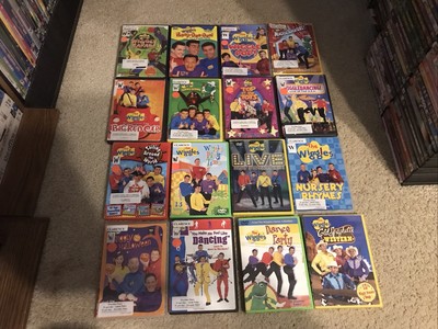 Lot 16 The Wiggles DVDs Hoop Dee Doo Play Time Sailing Dance Western Safari Live