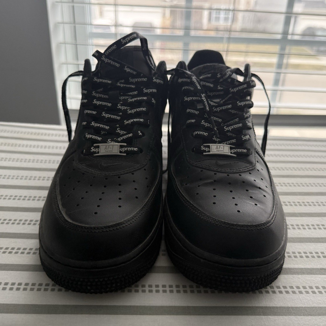 Nike Air Force 1 Supreme x Supreme Black CU9225-001 Low Top