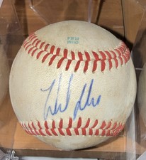 Wilmer Flores Signed Auto Game Used Baseball - Eastern League - Giants 
