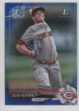 2017 Bowman Draft Chrome Blue Refractor 30/150 Jacob Heatherly #BDC-18 j2c