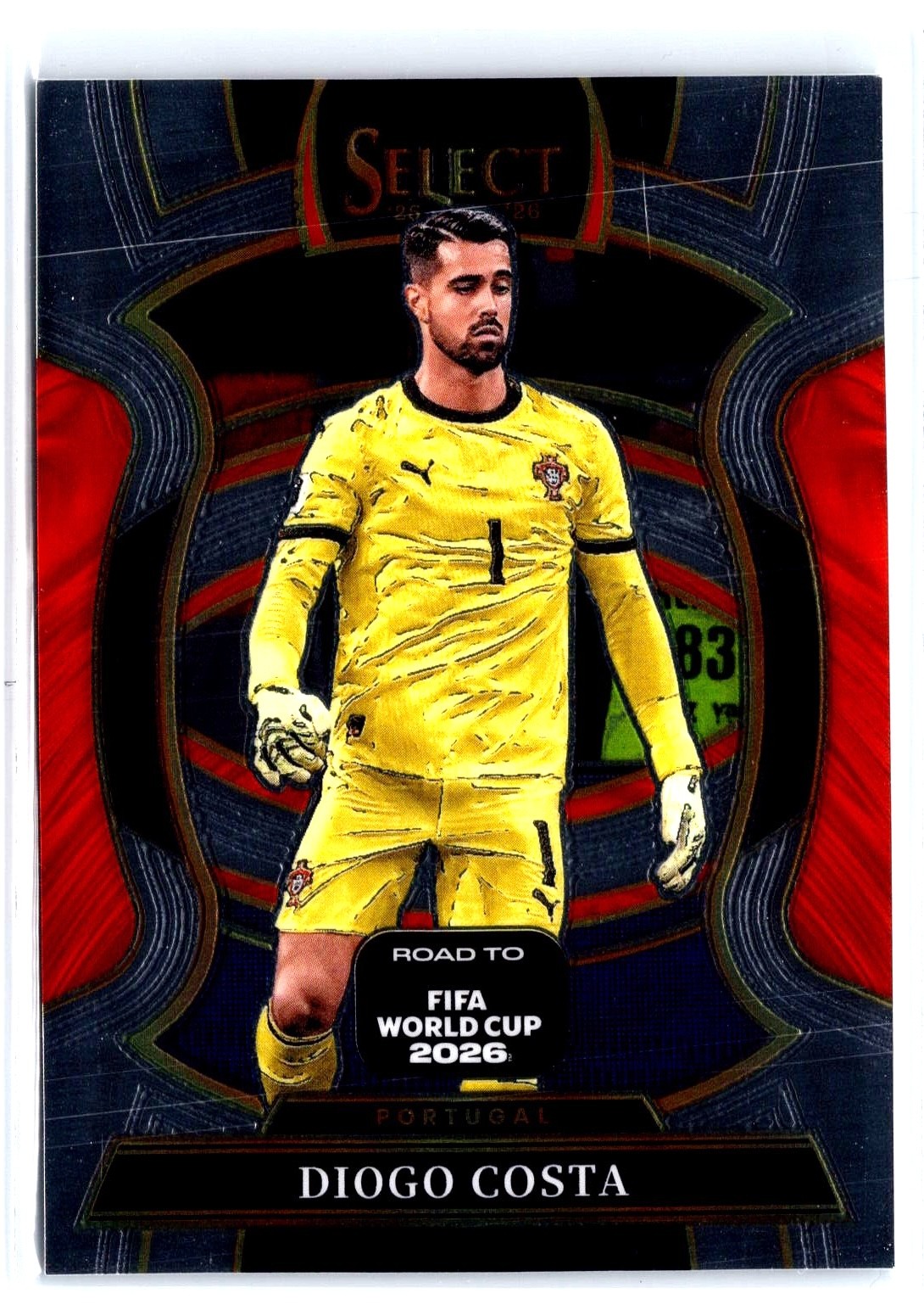 Diogo Costa #49 #/199 2025-26 Panini Select Road to FIFA World Cup Camo Prizm NM