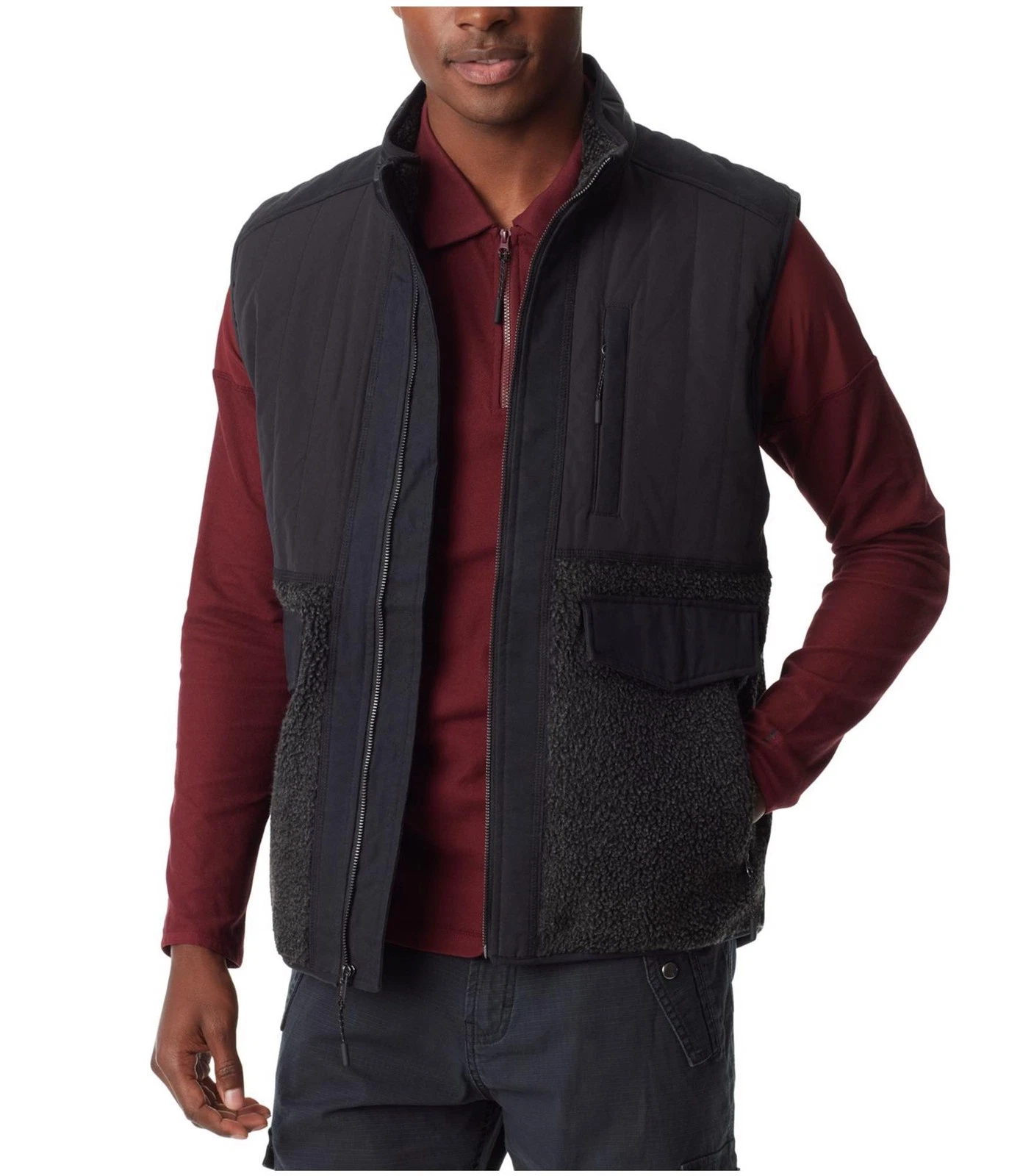 BASS OUTDOOR Mens Mixed Media Fleece Vest
Opens in a new window or tab