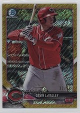 2018 Bowman Chrome Prospects Gold Shimmer Refractor 32/50 Gavin LaValley 19ed