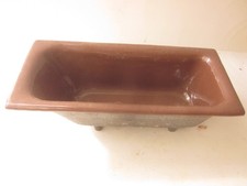 43035 Puppenstube Badewanne Lauchhammer  16x8x7cm Braun gebraucht