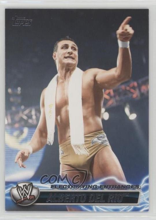 2011 Topps WWE Electrifying Entrances Alberto Del Rio #EE-11 Rookie RC 0c3