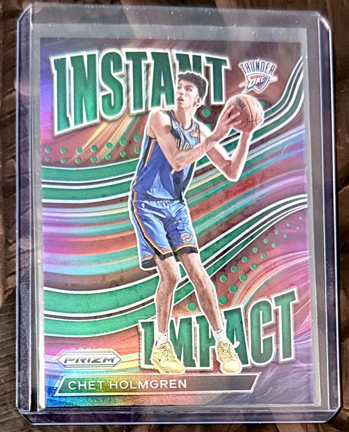 2022-23 Panini Prizm - Instant Impact Chet Holmgren #2 Green Prizm (RC)
