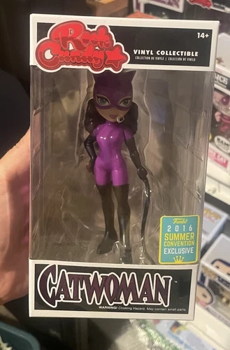 Funko Rock Candy Dc Comics Purple Suit Catwoman 2016 SDCC Vinyl Figure Non Mint