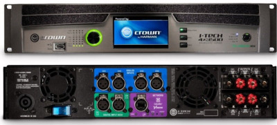 Crown I-Tech 4X3500HDS 4 Channel 16,000 Watts Power Amplifier (Speak-On Output)