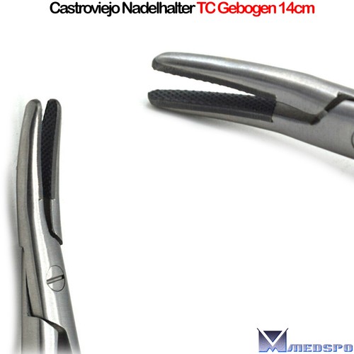 Microcirugía Castroviejo Noyes Tijeras Soporte de aguja Costura Quijeras quirúrgicas Cirugía dental - Imagen 25 de 25