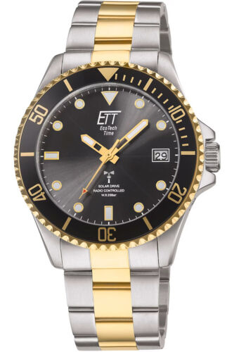 ETT Eco Tech Time Uomo Funk-Solaruhr Sport Acquatici Due Colori EGS-11606-25M