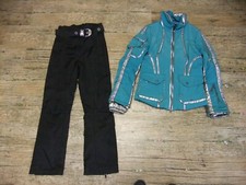 SPORTALM Skijacke + Skihose Gr. 38 NEUWERT Kombi  Skianzug türkis silber schwarz