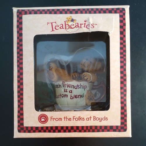 B Buddy Teabearie Boyds Each Friendship is a Custom Blend Figurine 24300 VTG - Picture 11 of 15