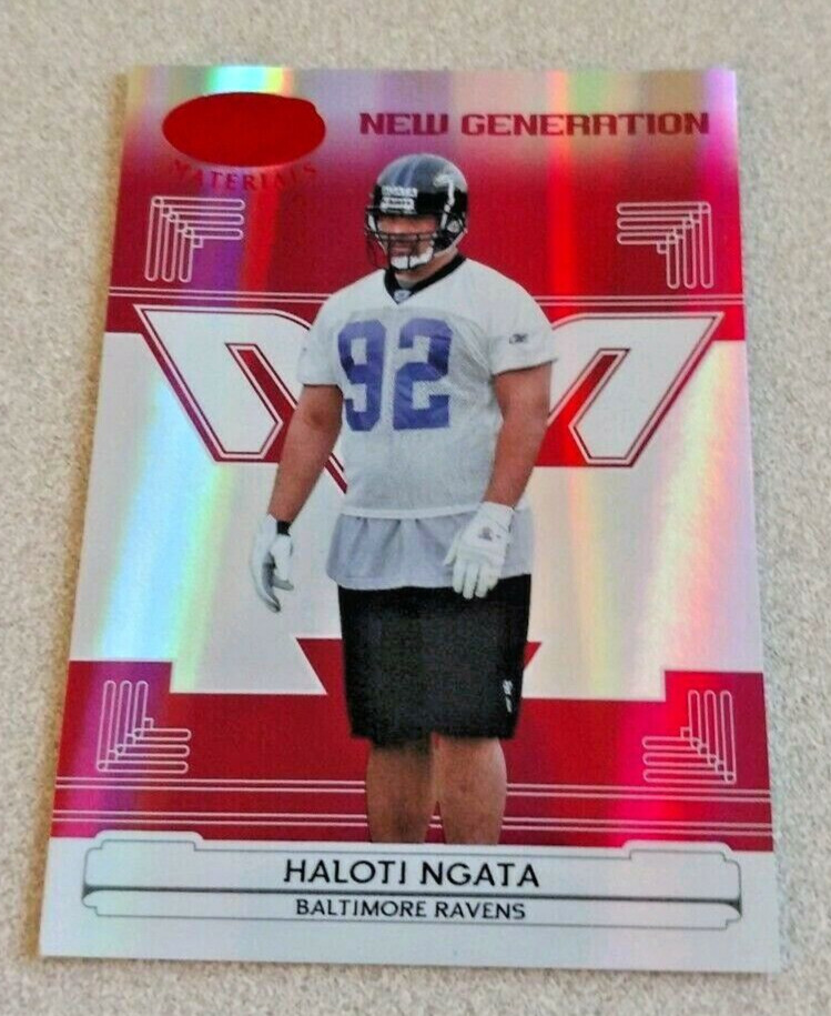 Haloti Ngata Leaf Certified Materials #182 Red Mirror
