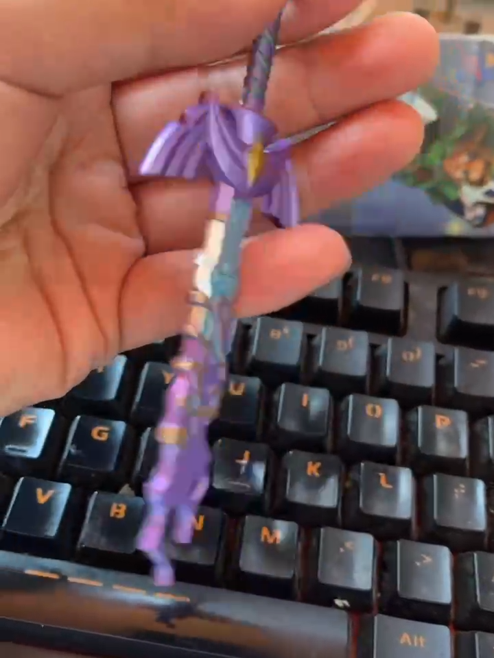 TotK Zelda Keychain Merchandise Tears of The Kingdom Link Master Sword