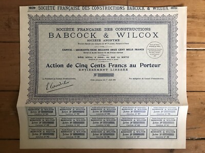 Constructions BABCOCK & WILCOX (F)