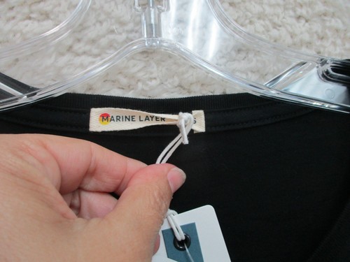 NEW Marine Layer Shirt Small Adult Black Custom FTX US Stretch Casual Mens S F32 - Picture 5 of 14