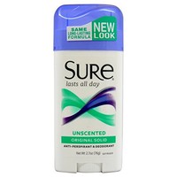 5 Pack - Sure Original Solid Antiperspirant & Deodorant Unscented 2.7oz Each on sale 5 Pack - Sure Original Solid Antiperspirant & Deodorant Unscented 2.7oz Each on sale