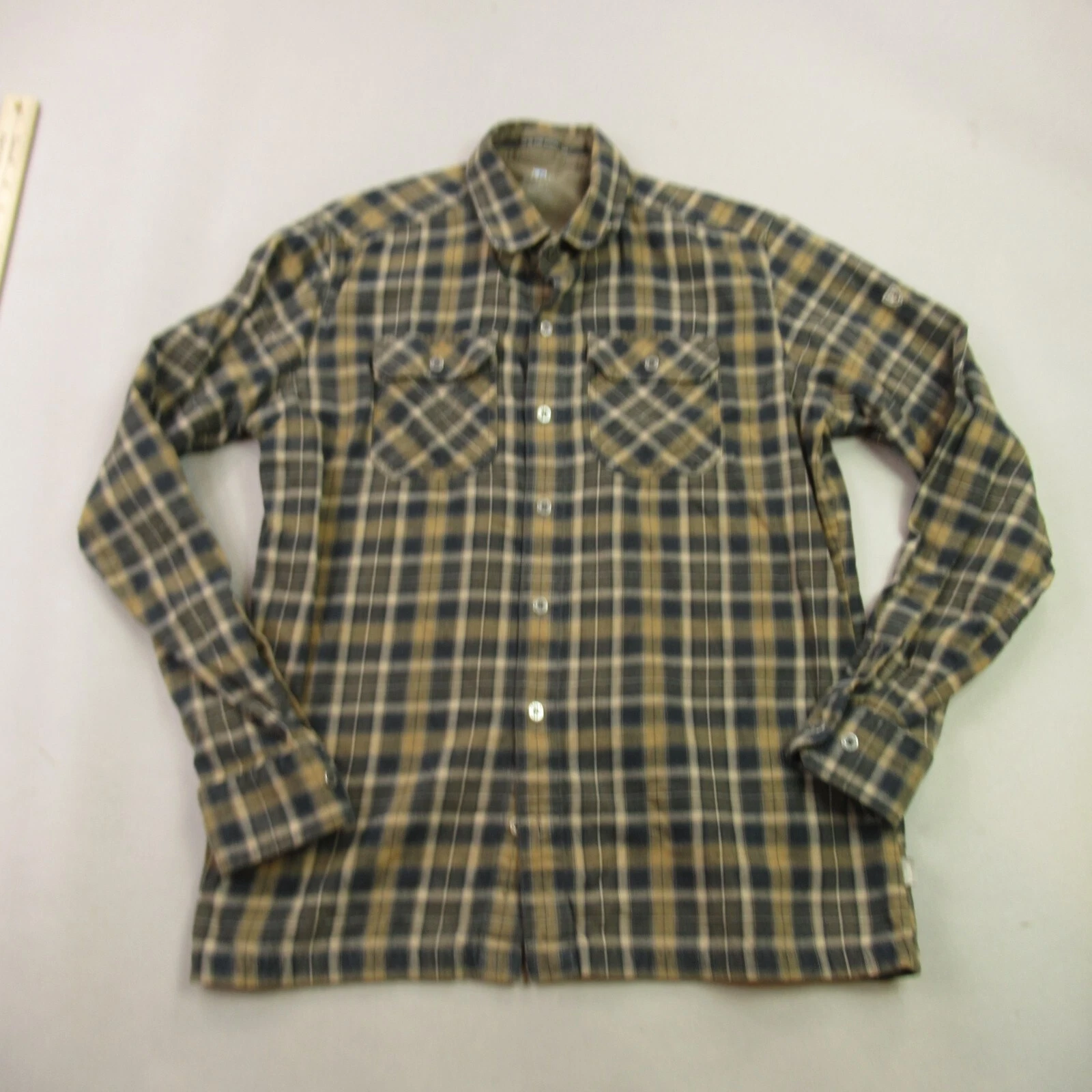Kuhl Shirt Mens Small Long Sleeve Button Front Pockets Casual Outdoors Plaid