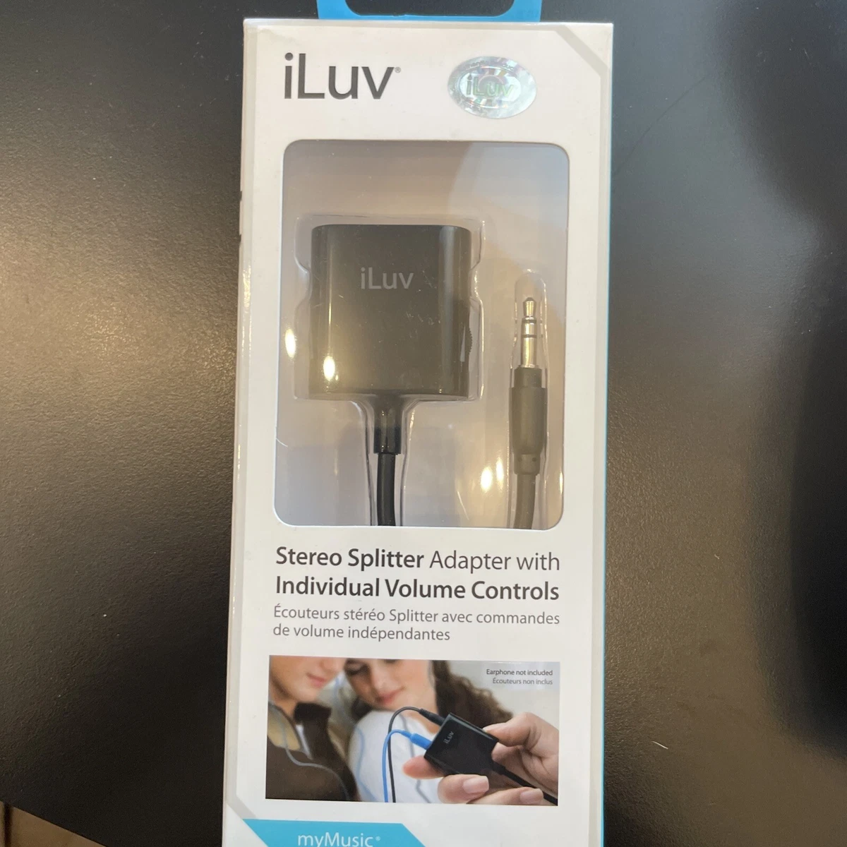 iLuv Stereo Splitter Adapter with Individual Volume Controls eBay
