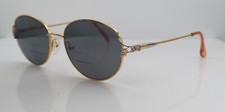 Vintage Silver Dollar Nanette 2 Gold Oval Metal Sunglasses Hong Kong FRAMES ONLY