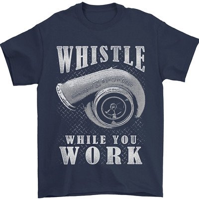 Gil dan Whistle While You Work Turbo Cars Herren T-Shirt 100% Baumwolle