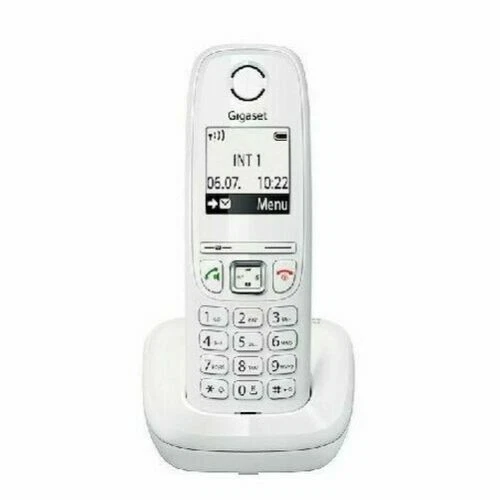 Combinés et téléphones sans fil blanc avec 1 combinés